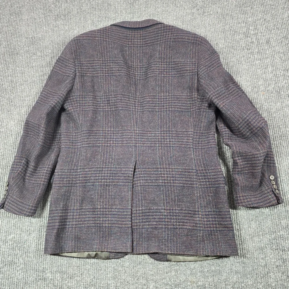 Polo University Club Ralph Lauren Tweed Blazer Men 40 Purple Green British Isles